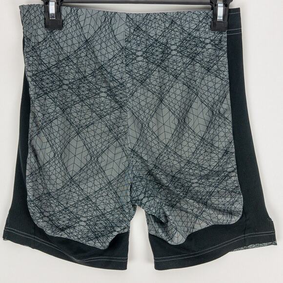 Nike Jogging Dri-Fit Shorts Men's Medium Gray Black Elastic Waist Drawstring - Picture 8 of 10